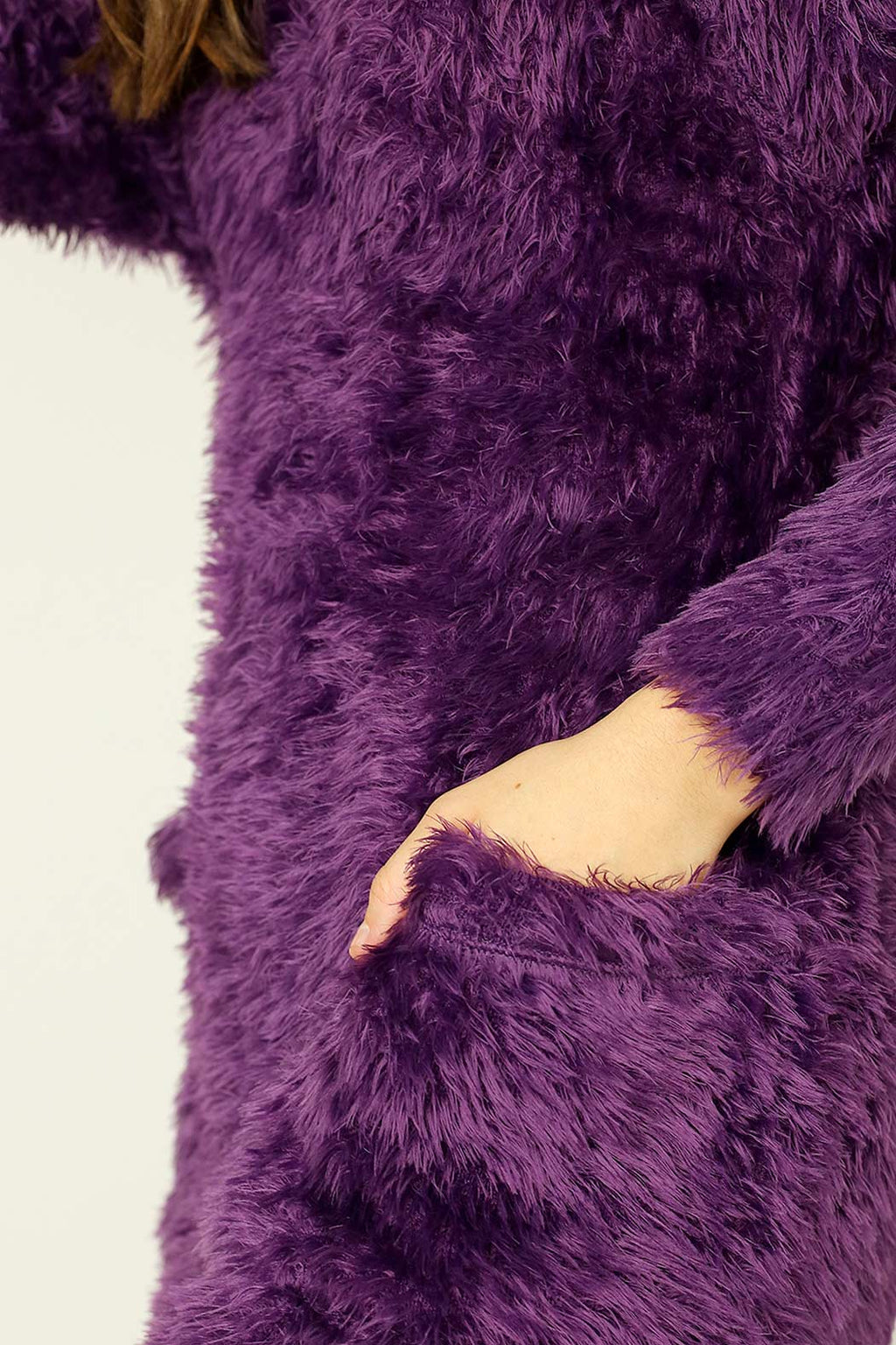 Purple Plush Jumper Dress - FINAL SALE