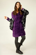 Purple Plush Jumper Dress - FINAL SALE
