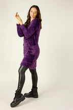 Purple Plush Jumper Dress - FINAL SALE