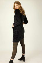 Black Plush Jumper Dress - FINAL SALE