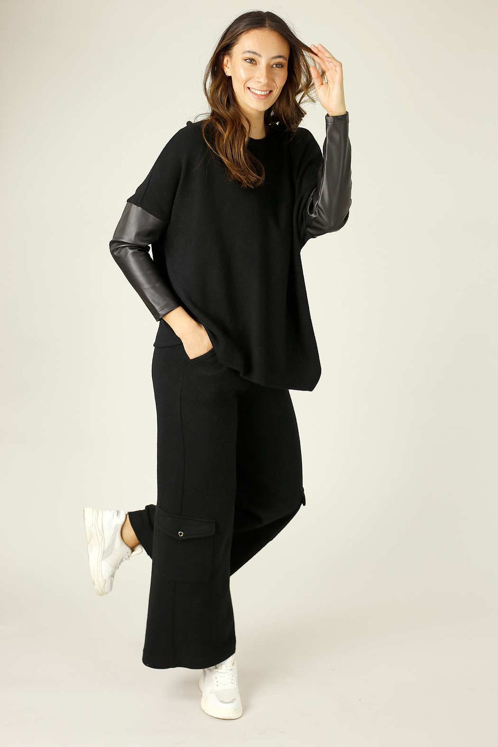 Black Lux On Point Jumper