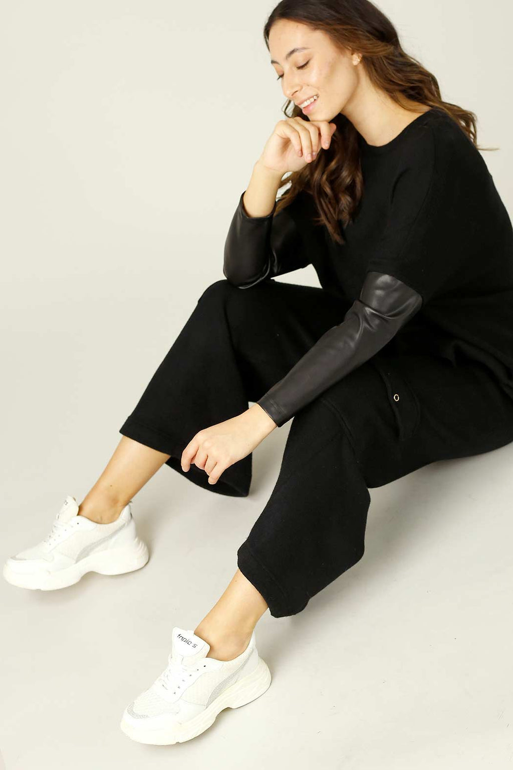 Black Lux On Point Jumper