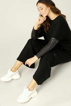 Black Lux On Point Jumper