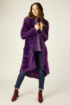 Purple Plush Travel Cardigan - FINAL SALE