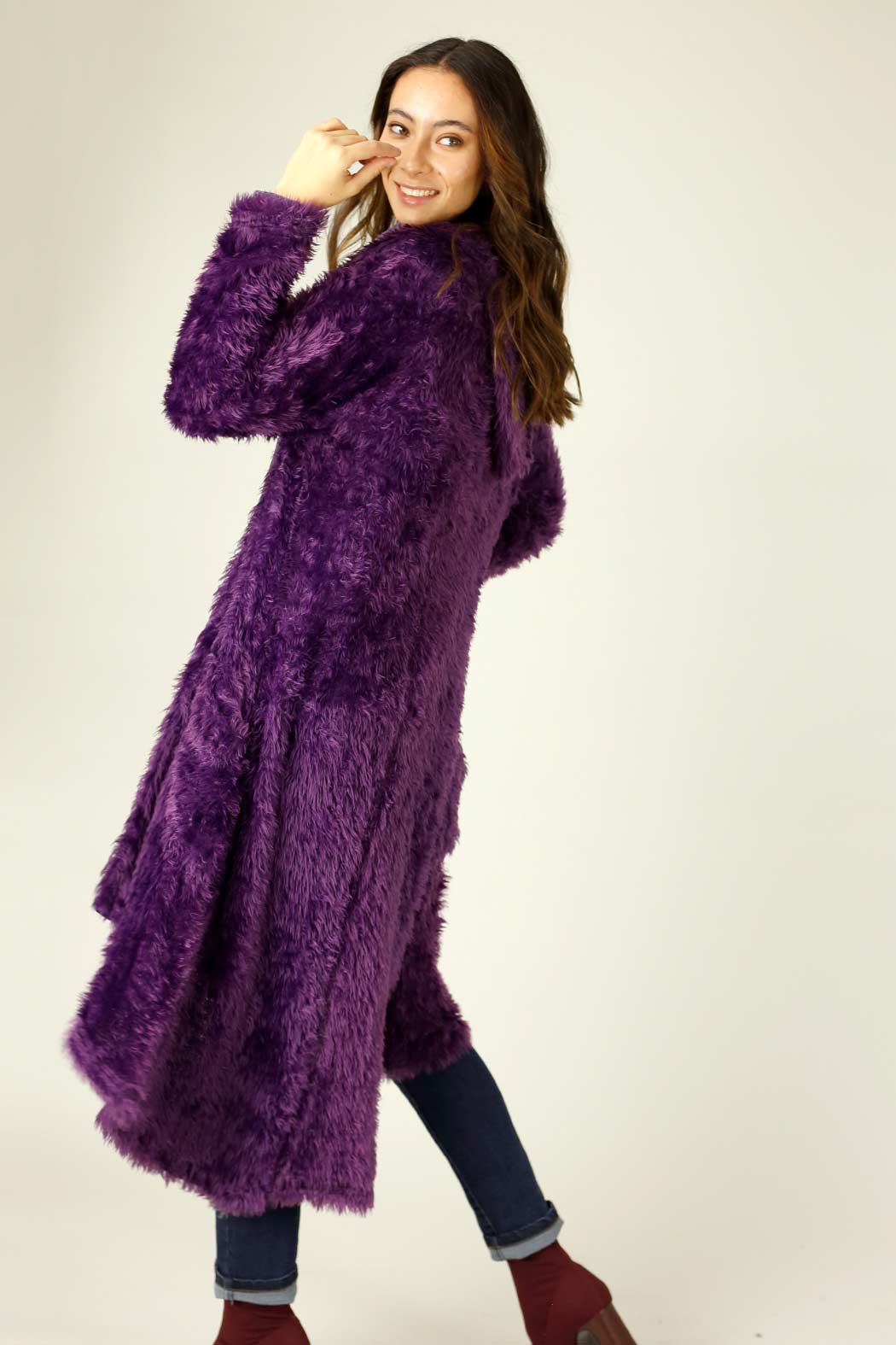 Purple Plush Travel Cardigan - FINAL SALE