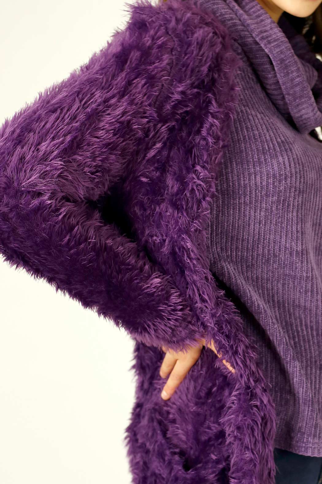 Purple Plush Travel Cardigan - FINAL SALE