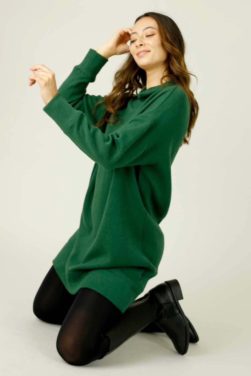 Forest Lux Long Oversized Dress