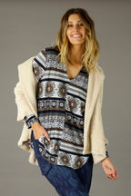 Aztec Jersey Romy Top