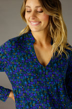 Green Blue Jersey Romy Top