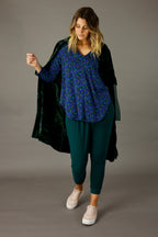 Green Blue Jersey Romy Top