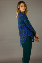 Green Blue Jersey Romy Top