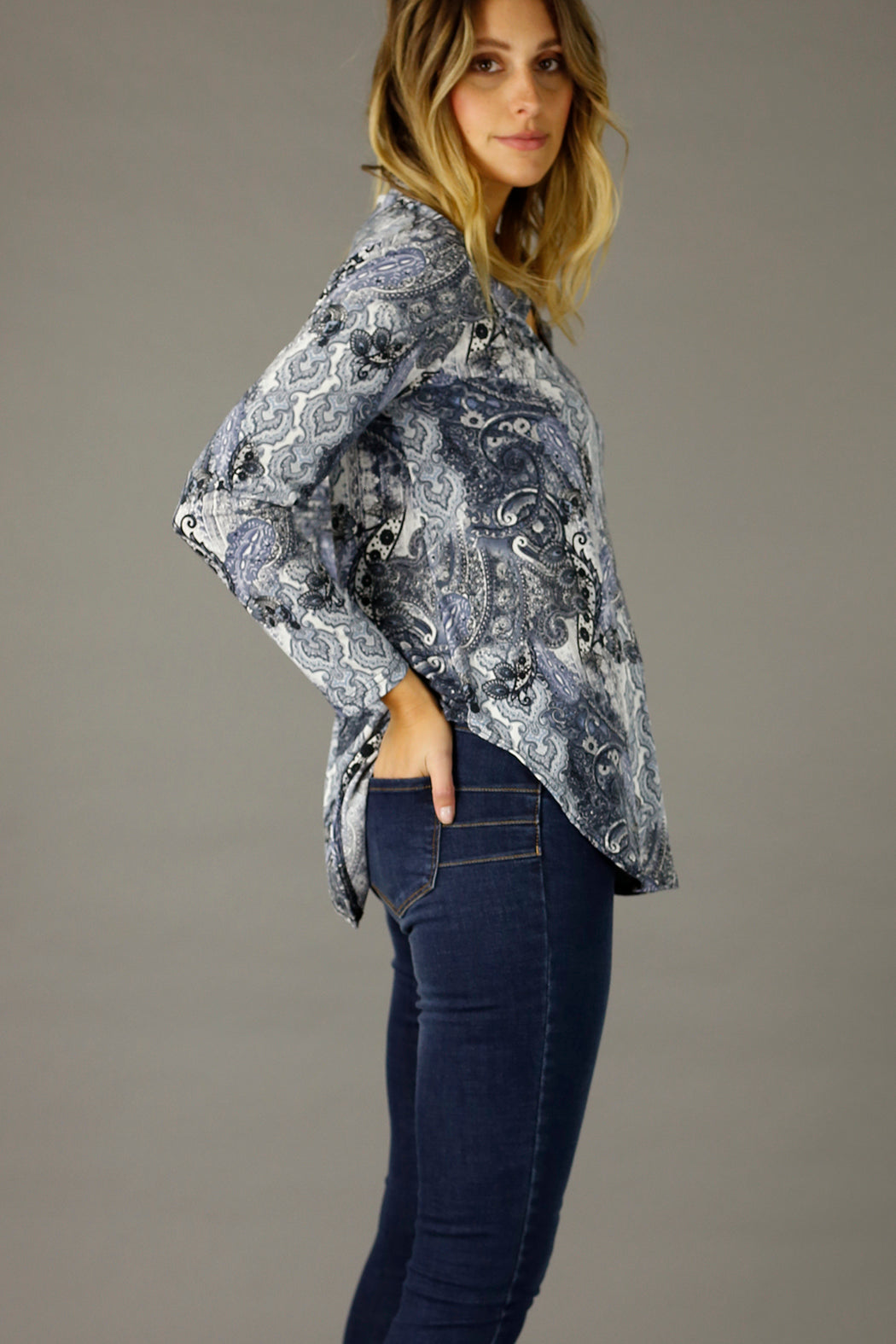 Paisley Jersey Romy Top