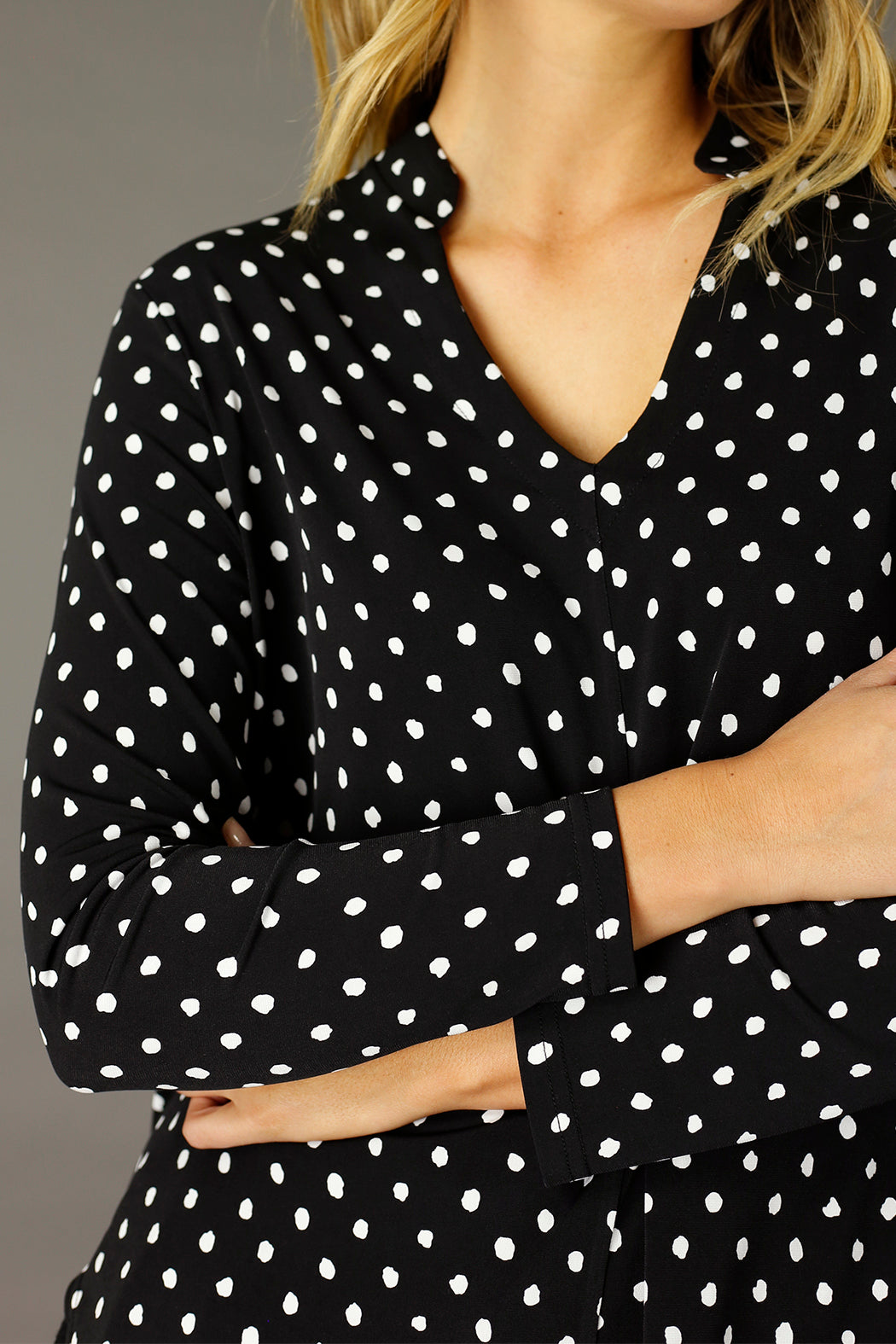 White Spot Jersey Romy Top - SALE