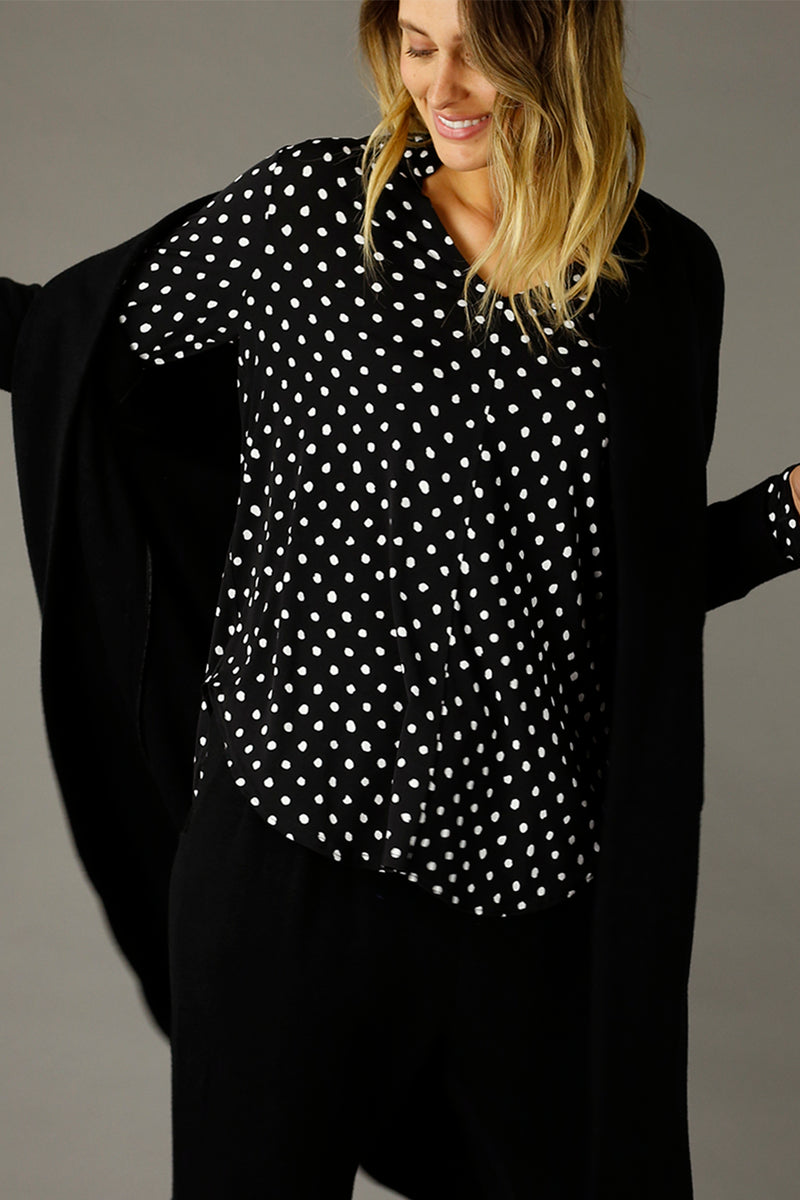 White Spot Jersey Romy Top - SALE