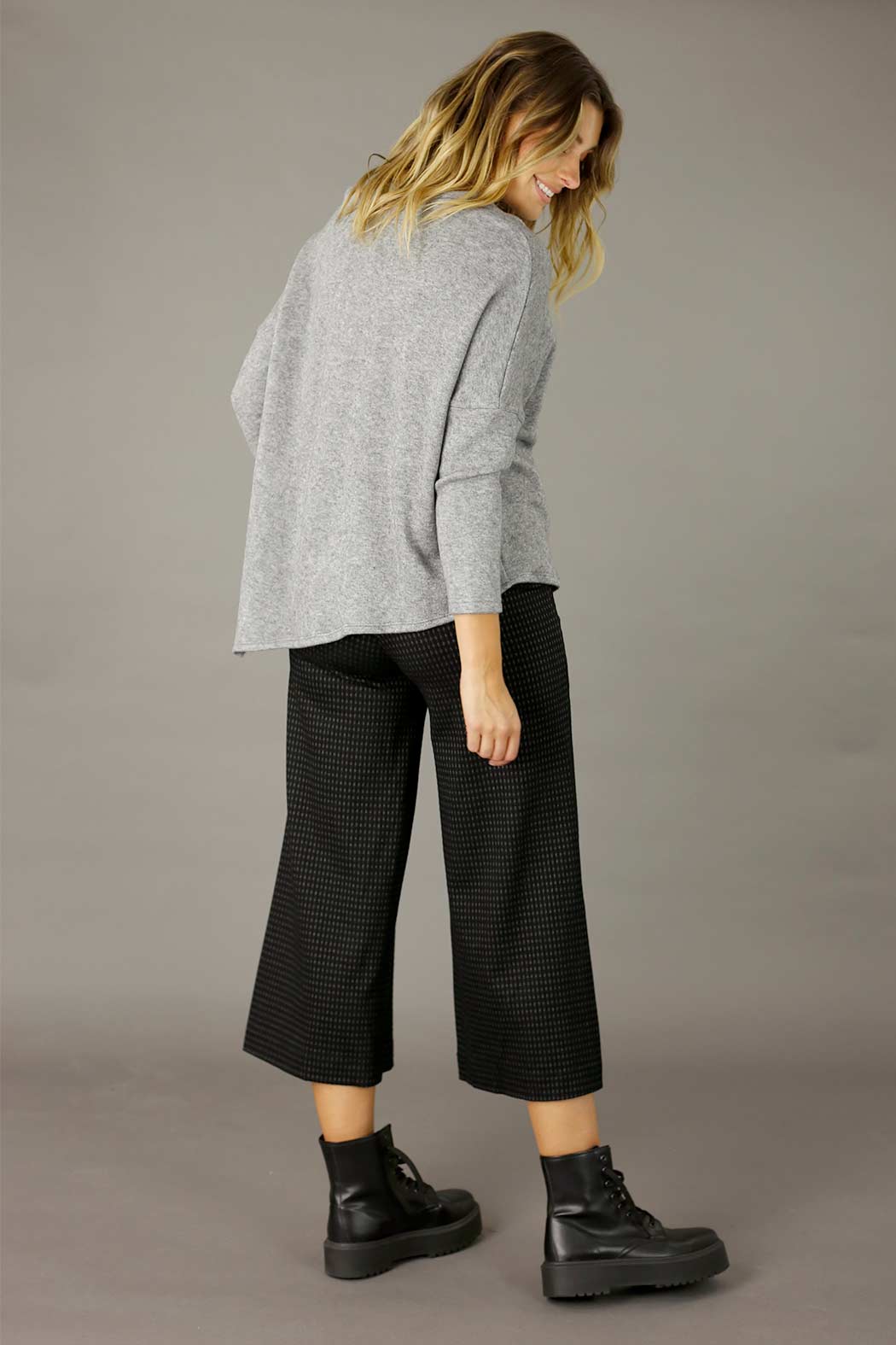 Grey Lux On Point Jumper