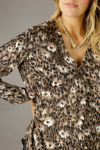 Brown Animal Nano Sydney Blouse