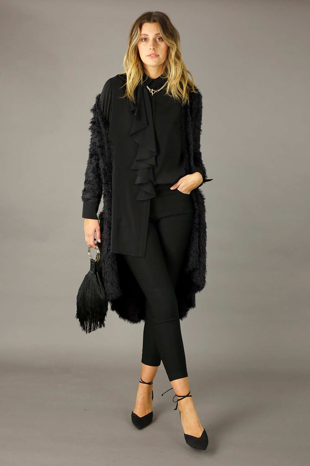 Black Nano Waterfall Shirt