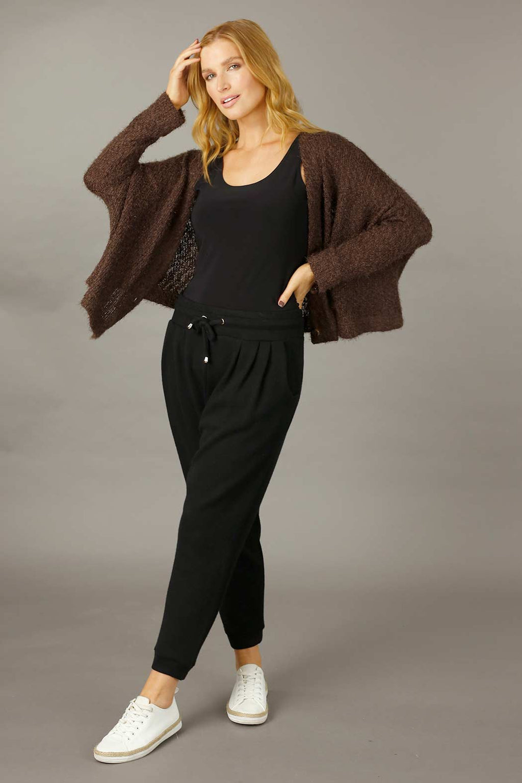Chocolate Fluffy Wonder Cardi