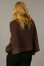 Chocolate Fluffy Wonder Cardi