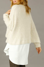 Ivory Fluffy Wonder Cardigan - SALE