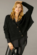 Black Fluffy Wonder Cardi - SALE