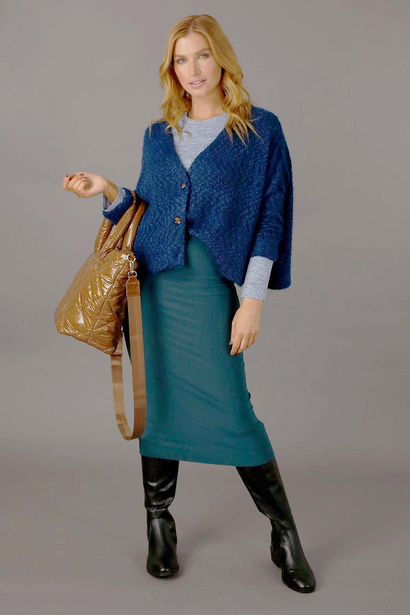 Teal Fluffy Wonder Cardi - SALE