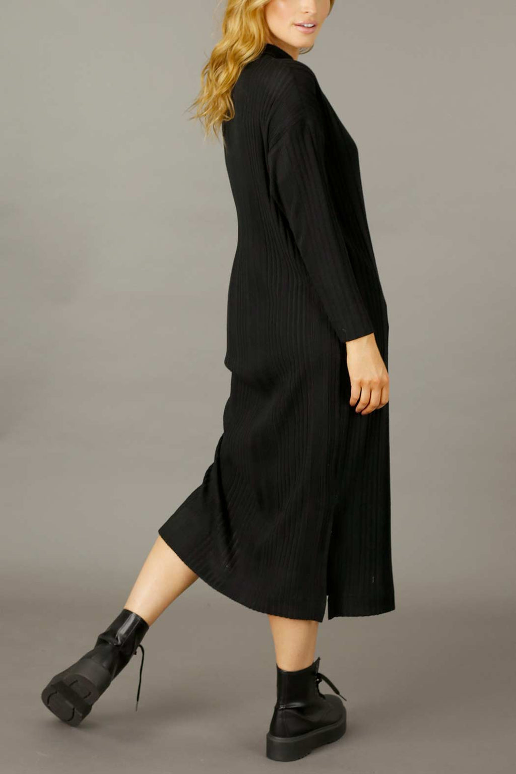 Black Rib Dress - FINAL SALE