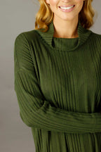 Khaki Rib Dress