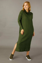 Khaki Rib Dress