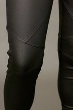 Black Waxed Biker Jean