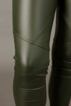 Khaki Waxed Biker Jean - SALE