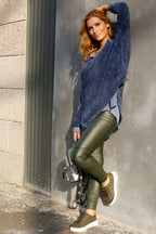 Khaki Waxed Biker Jean - SALE