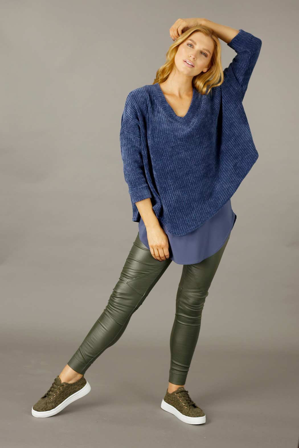 Khaki Waxed Biker Jean - SALE