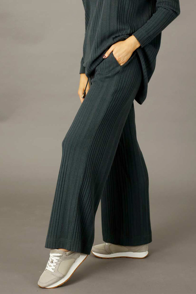 Charcoal Rib Lifestyle Culotte