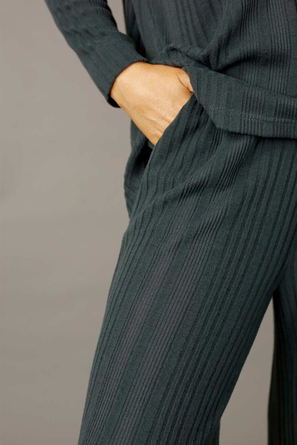 Charcoal Rib Lifestyle Culotte