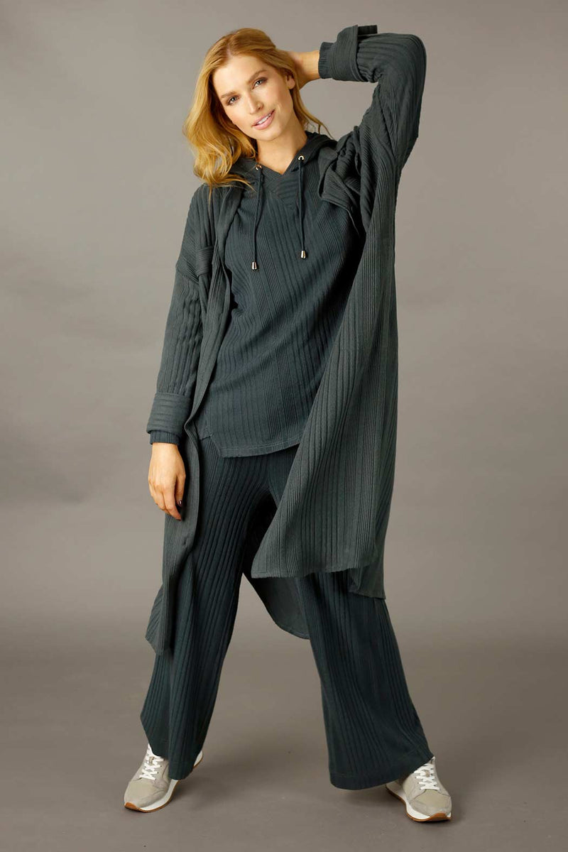 Charcoal Rib Lifestyle Culotte