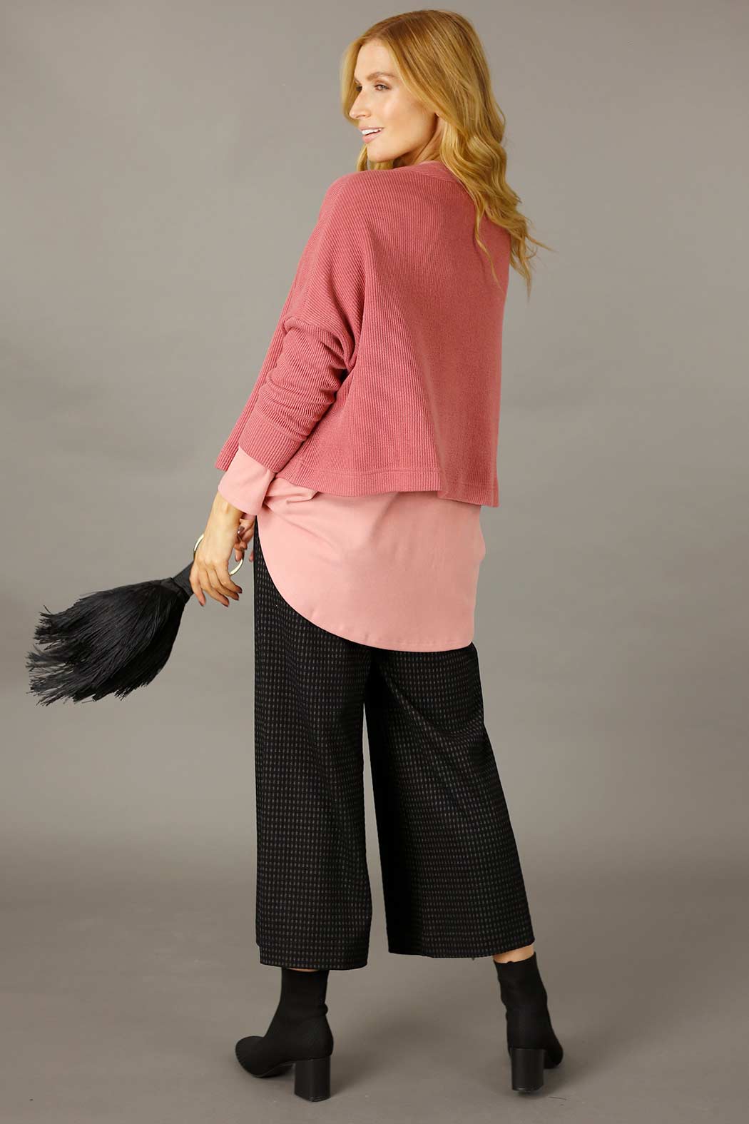 Rouge Rib Wonder Cardigan - FINAL SALE