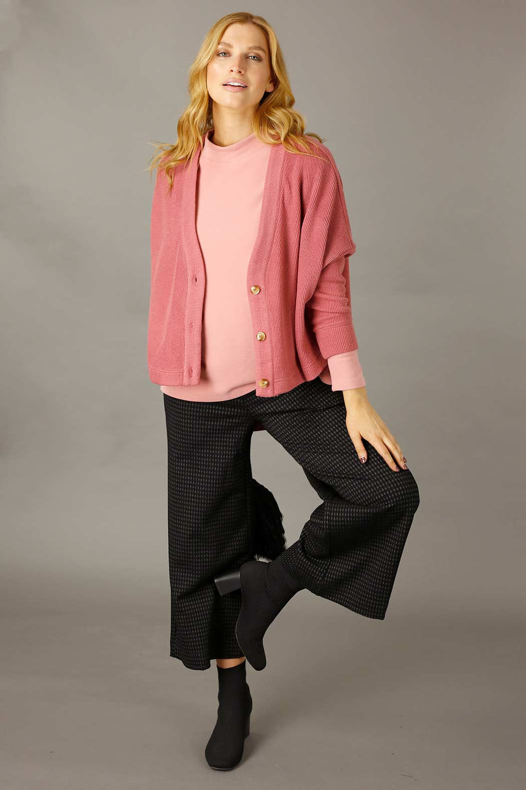 Rouge Rib Wonder Cardigan - FINAL SALE