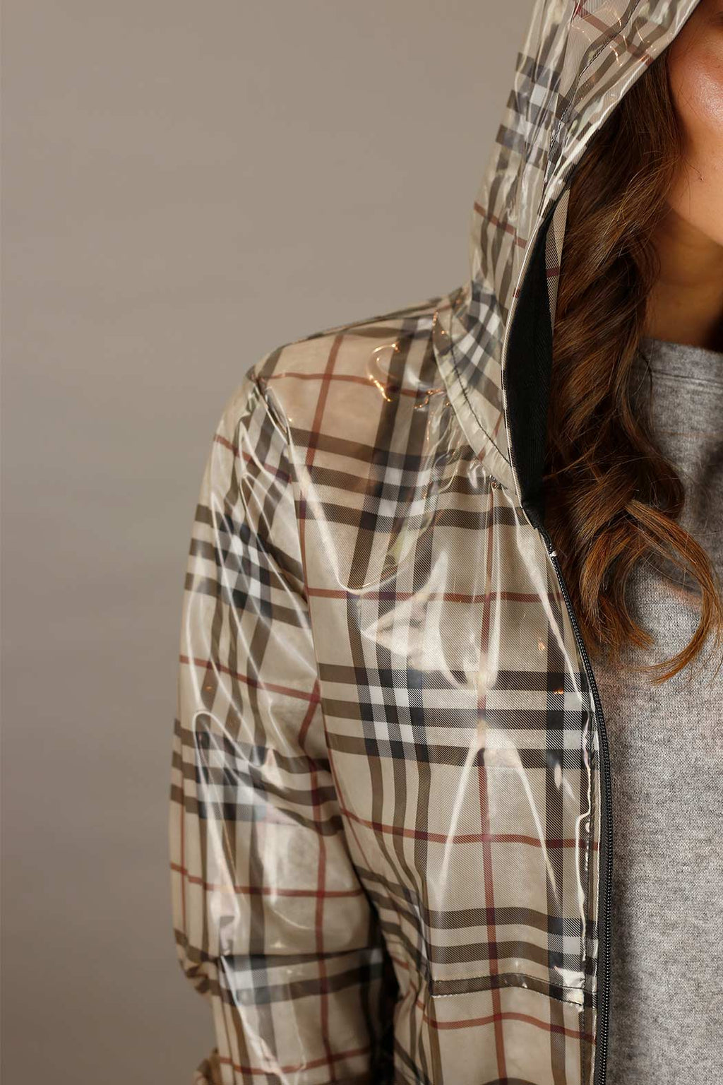 Check Waterproof Raincoat