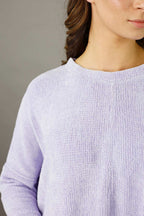 Lilac Velour Relaxed Jumper - SALE