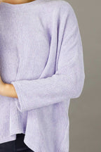 Lilac Velour Relaxed Jumper - SALE