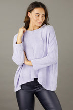 Lilac Velour Relaxed Jumper - SALE