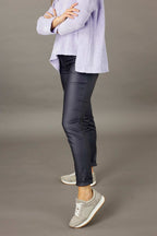 Navy Waxed Easy Jean
