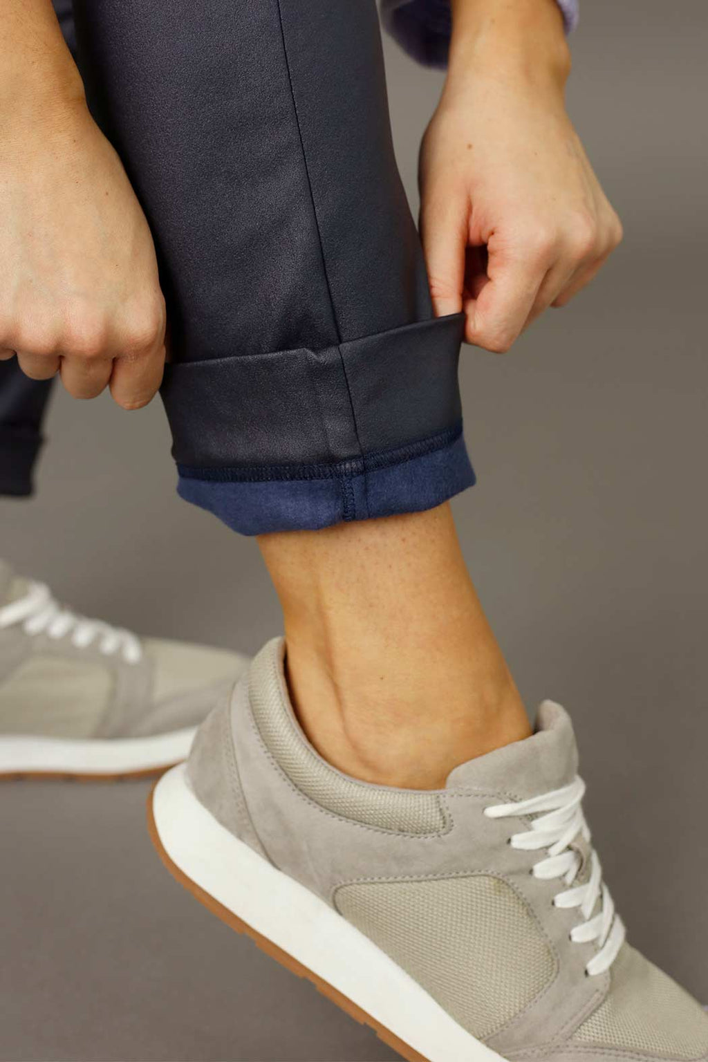 Navy Waxed Easy Jean