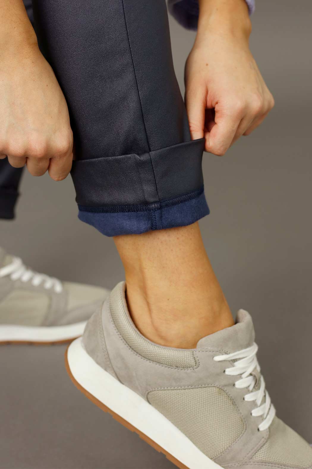 Navy Waxed Easy Jean