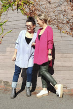 Pink Rib Grandpa Cardigan