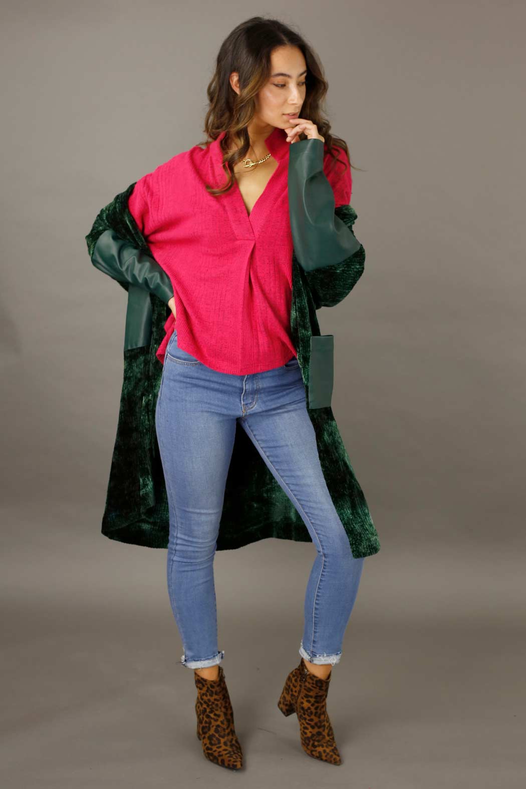 Pink Rib Eden Jumper - FINAL SALE