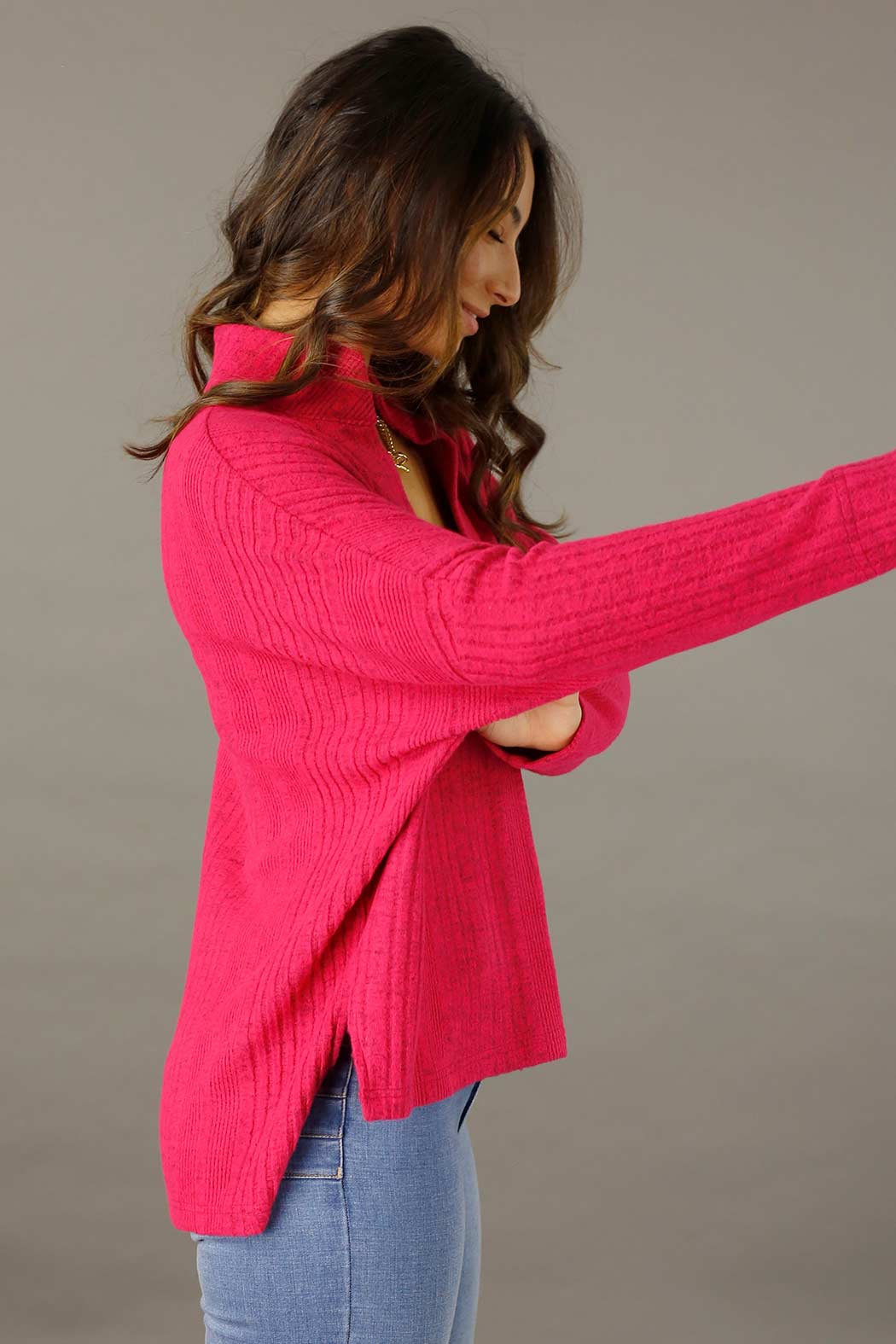 Pink Rib Eden Jumper - FINAL SALE