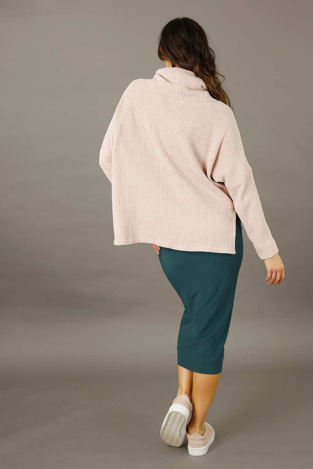 Blush Velour Turtle Neck - SALE
