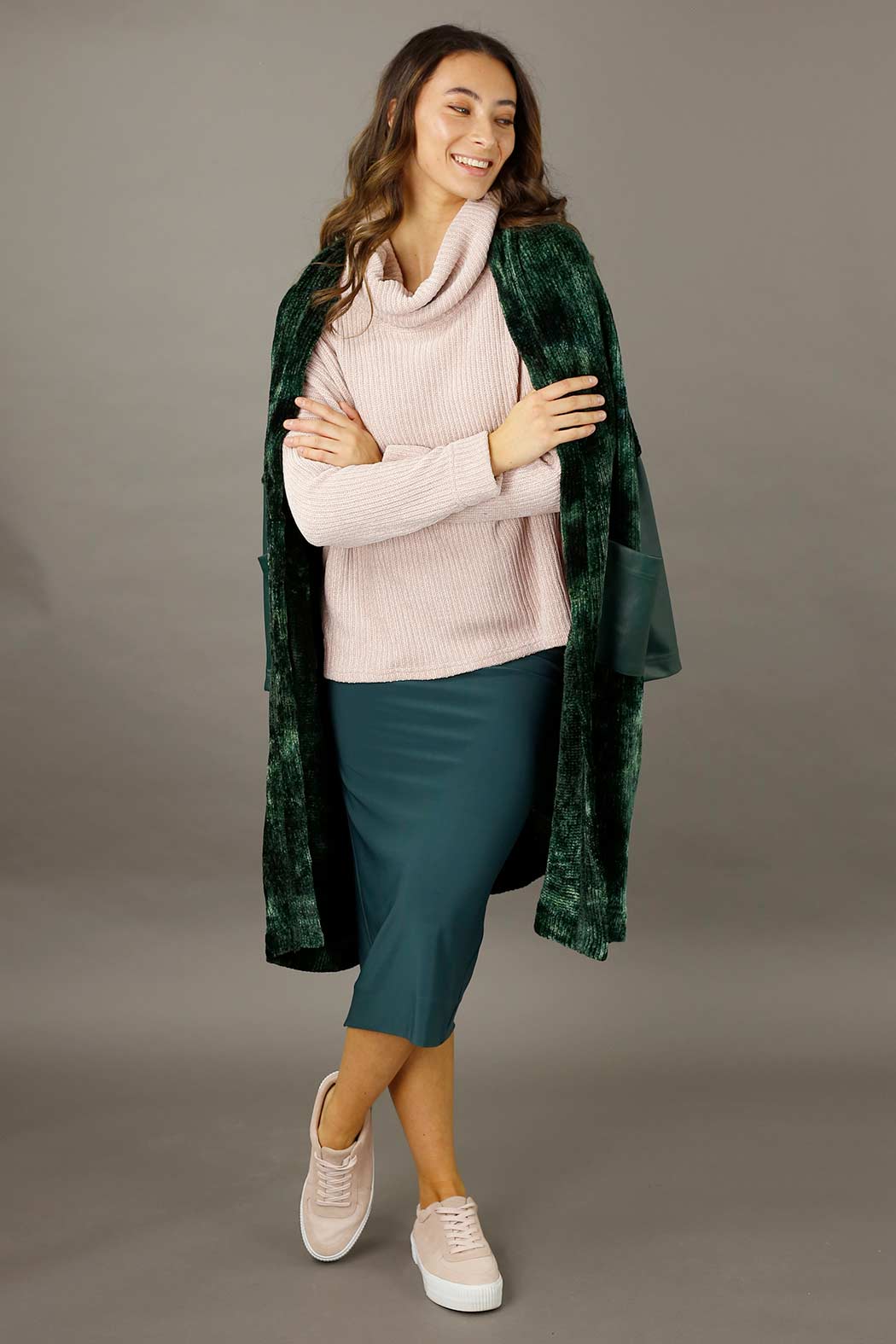 Blush Velour Turtle Neck - SALE